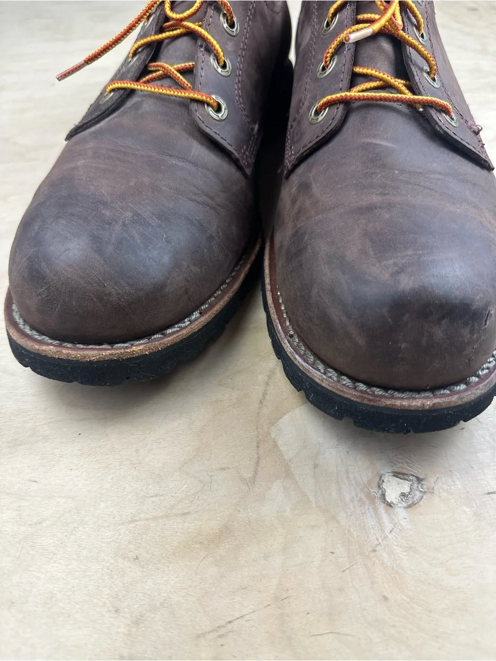 L.L. Bean Men's Brown Leather Work Oxford